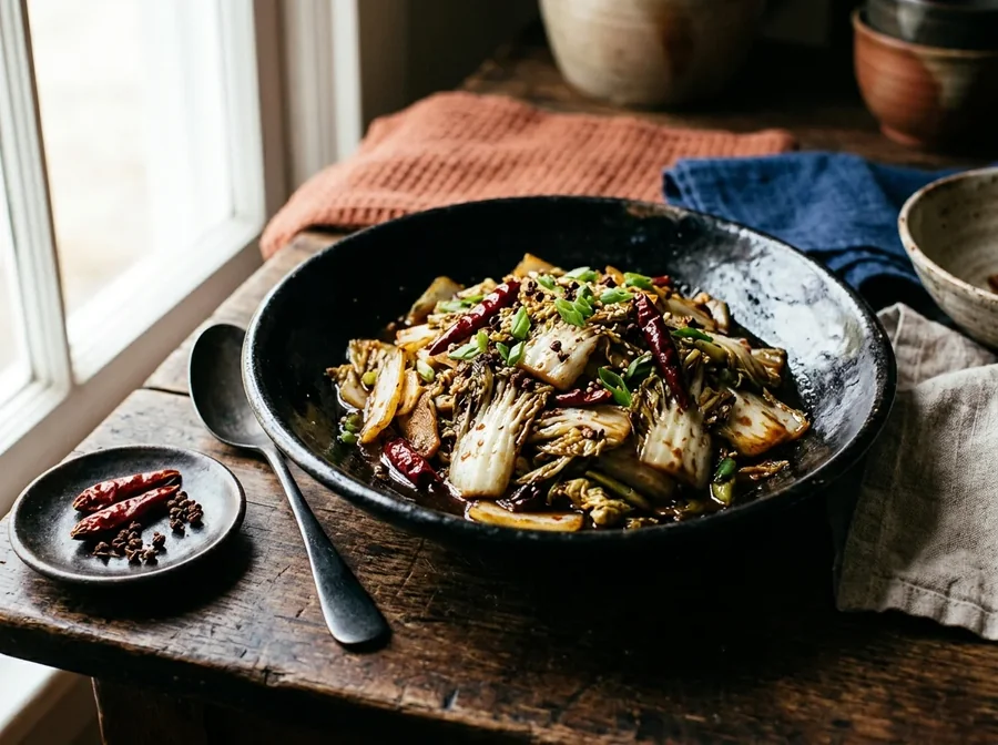 Sauer-scharfer Chinakohl